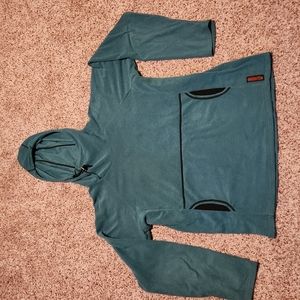 Melanzana micro grid hoodie